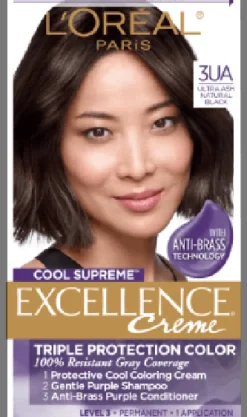 L'Oreal Cool Supreme Permanent Gray Coverage Hair Color Ultra Ash Black Online