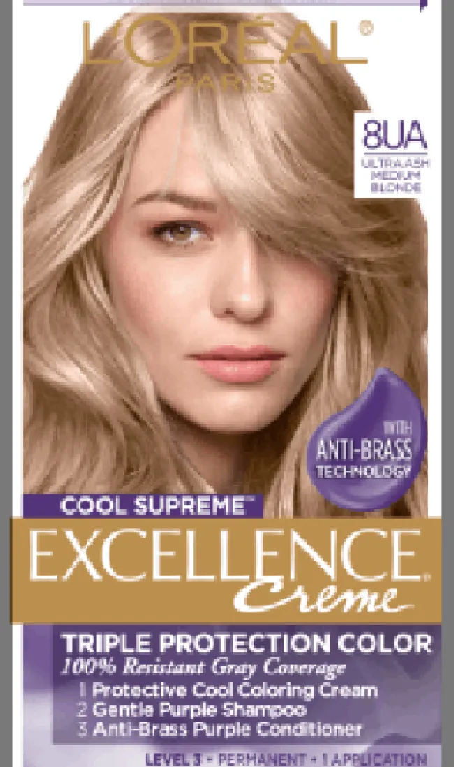 L'Oreal Cool Supreme Permanent Gray Coverage Hair Color Ultra Ash Medium Blonde Fashion