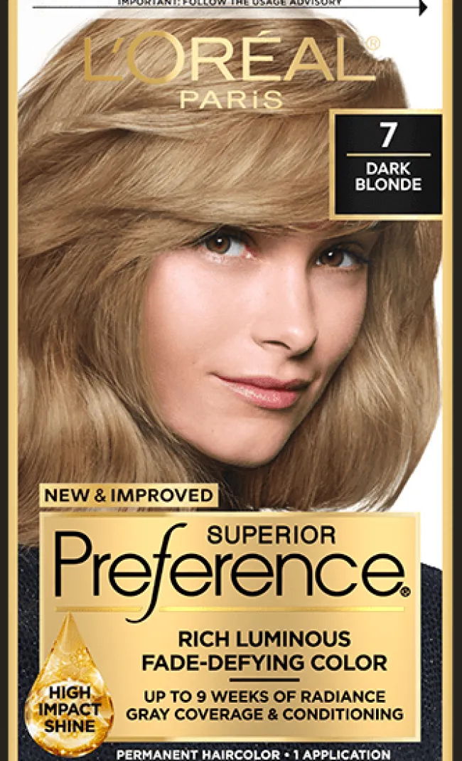 L'Oreal Fade-Defying Shine Permanent Hair Color 7 Dark Blonde Best