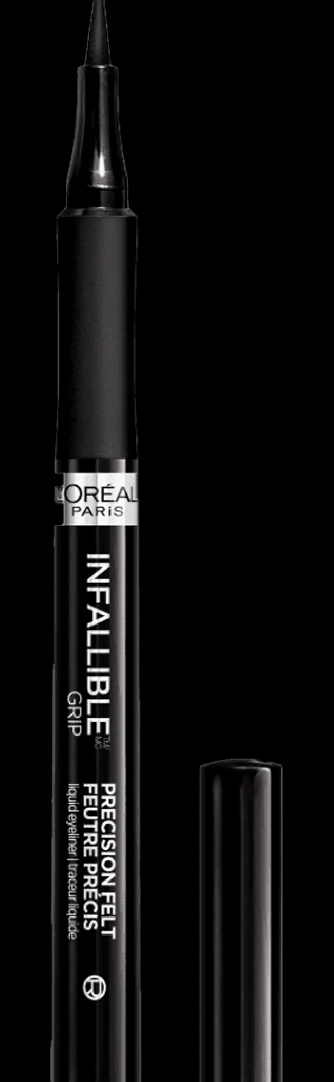 L'Oreal Grip Precision Felt Waterproof Eyeliner Black Hot