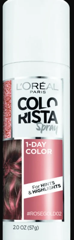 L'Oreal Hair Makeup Temporary 1-Day Hair Color Spray Rosegold Sale