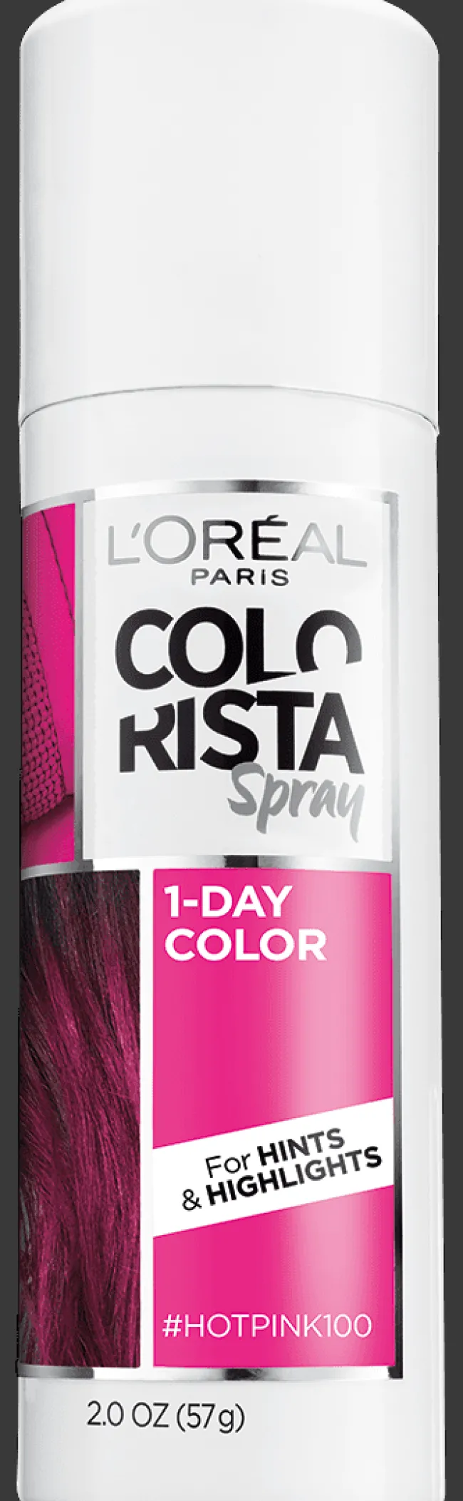L'Oreal Hair Makeup Temporary 1-Day Hair Color Spray Hot Pink Clearance
