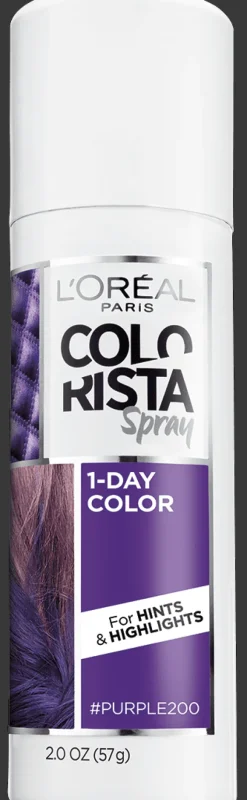 L'Oreal Hair Makeup Temporary 1-Day Hair Color Spray Purple Fashion