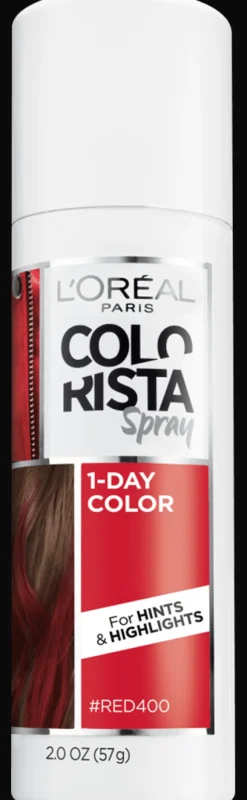 L'Oreal Hair Makeup Temporary 1-Day Hair Color Spray Red Online
