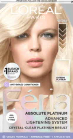 L'Oreal Hyper Platinum Advanced Lightening System Bleach Absolute Platinum Extreme Platinum Fashion