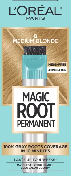 L'Oreal Permanent 10 Minute Root Coloring Kit 8 Medium Blonde Best