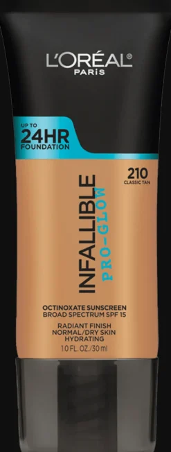 L'Oreal Pro-Glow Foundation 210 Classic Tan Best