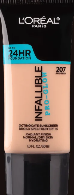L'Oreal Pro-Glow Foundation 207 Sand Beige Hot