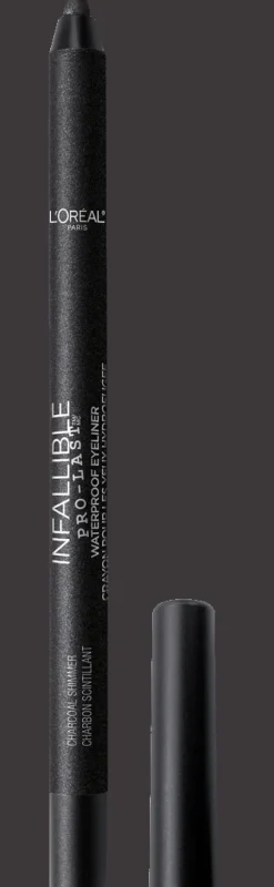 L'Oreal Pro-Last Waterproof, Up to 24HR Pencil Eyeliner Charcoal Shimmer Discount