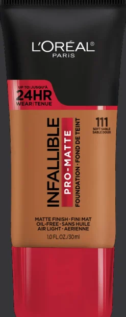 L'Oreal Pro-Matte Foundation Soft Sable 111 Discount