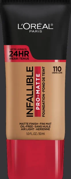 L'Oreal Pro-Matte Foundation Crème Café 110 Hot