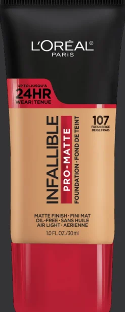 L'Oreal Pro-Matte Foundation Fresh Beige 107 Outlet
