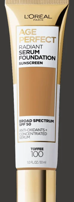 L'Oreal Radiant Serum Foundation with SPF 50 100 Toffee Best