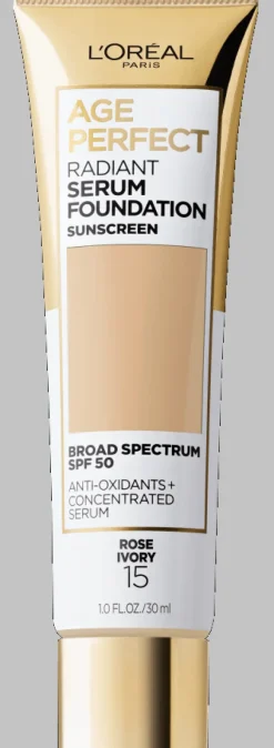 L'Oreal Radiant Serum Foundation with SPF 50 15 Rose Ivory Fashion