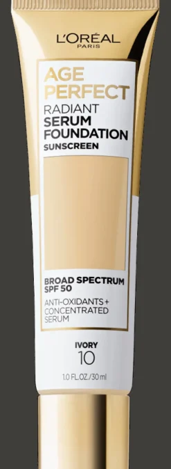 L'Oreal Radiant Serum Foundation with SPF 50 10 Ivory Fashion