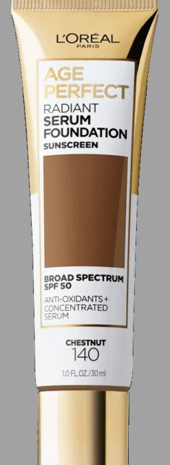 L'Oreal Radiant Serum Foundation with SPF 50 140 Chestnut Fashion