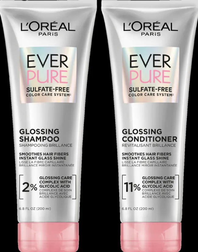 L'Oreal Sulfate Free Glossing Shampoo and Conditioner Kit Fashion