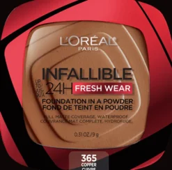 L'Oreal Up to 24H Fresh Wear Foundation in a Powder Copper Fashion