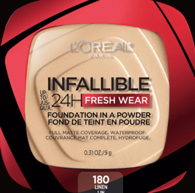 L'Oreal Up to 24H Fresh Wear Foundation in a Powder Linen New
